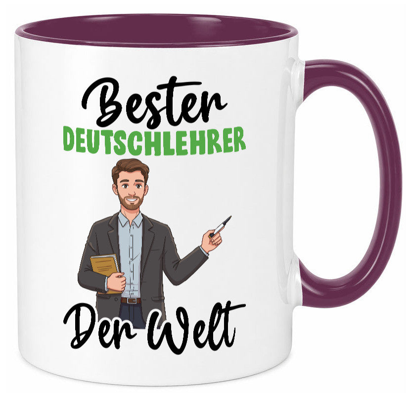 Bester Deutschlehrer | Lehrer Schule v2 lustiger Spruch Geschenk Humor