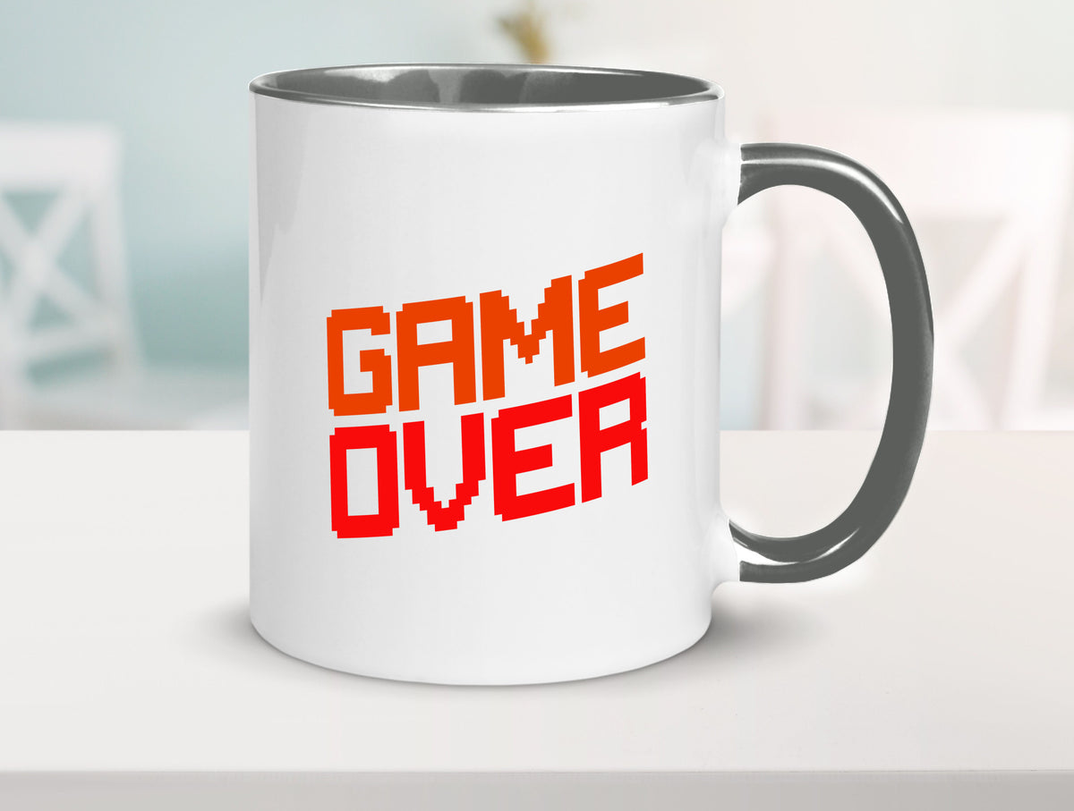 Game Over | Gamer Zocker Retro PC Nerd Pixel Geschenkidee Humor Tasse