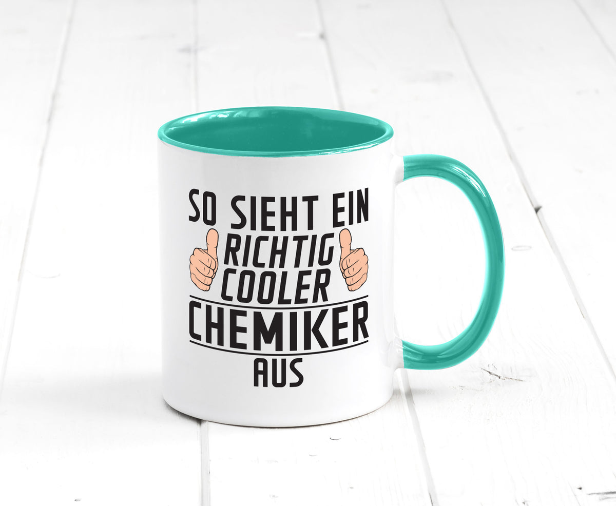 Richtig Cooler Chemiker | Chemie Labor Wissenschaft lustig Humor Geschenkidee Tasse