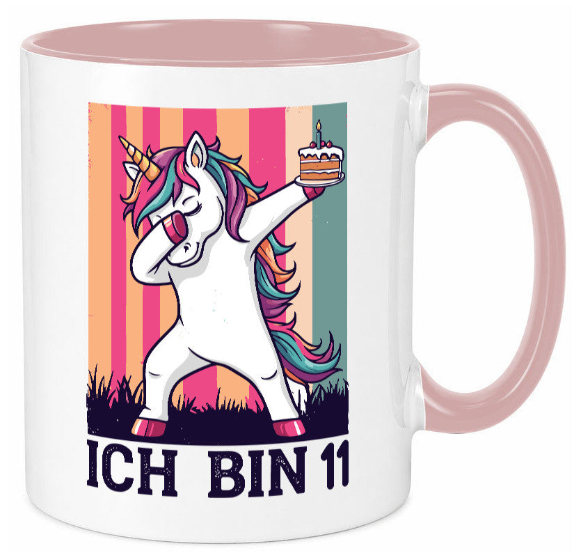 11 Geburtstag | Einhorn Damping Mädchen lustig Geschenkidee Geschenk Tasse