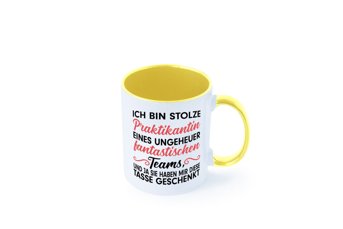 Stolze Praktikantin | Arbeitswelt Tasse Praktikum Geschenk Arbeit Kollegen Büro