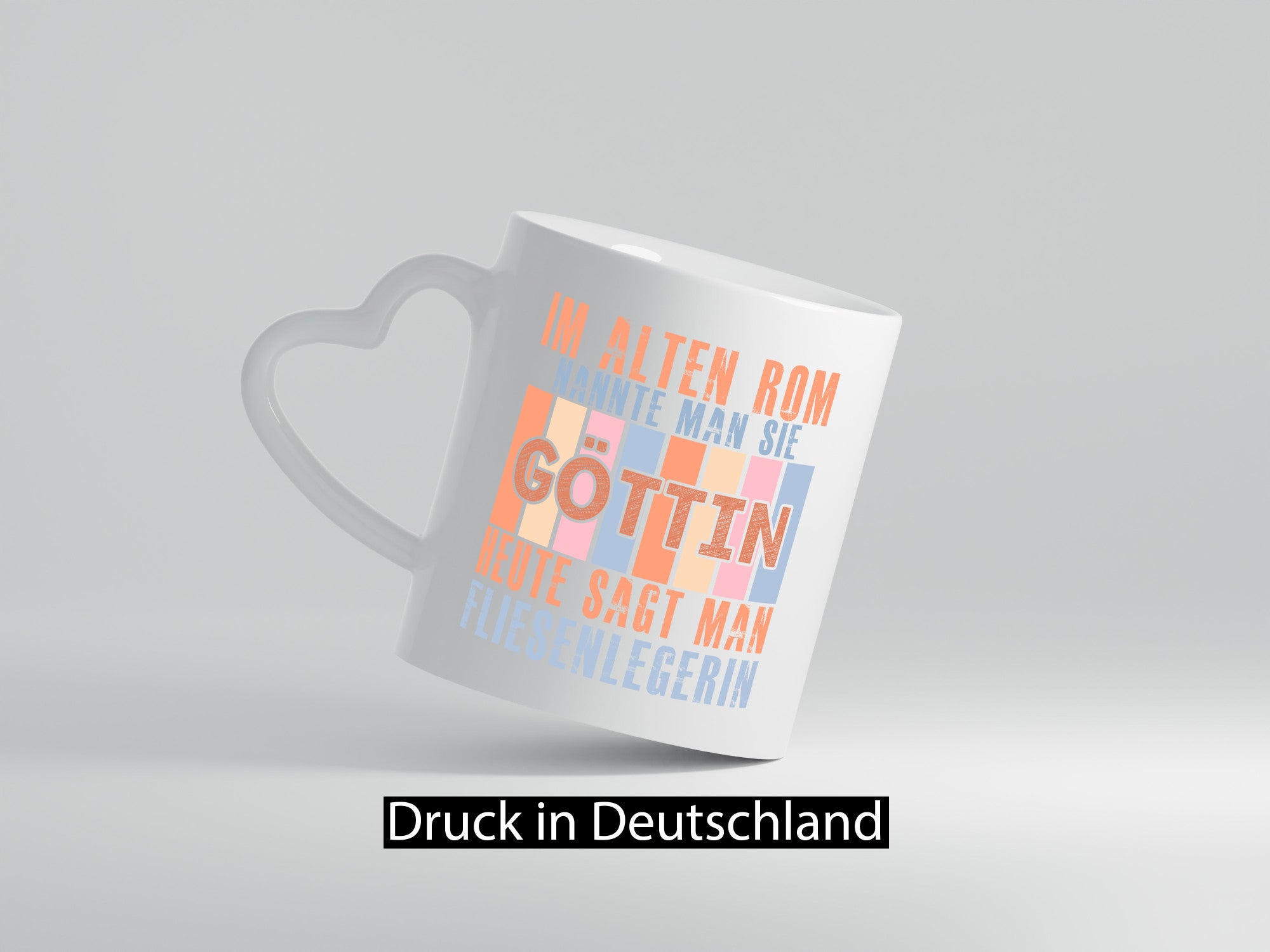 Heute sagt man: Fliesenlegerin | Fliesenlegen Bau Geschenkidee Humor Tasse