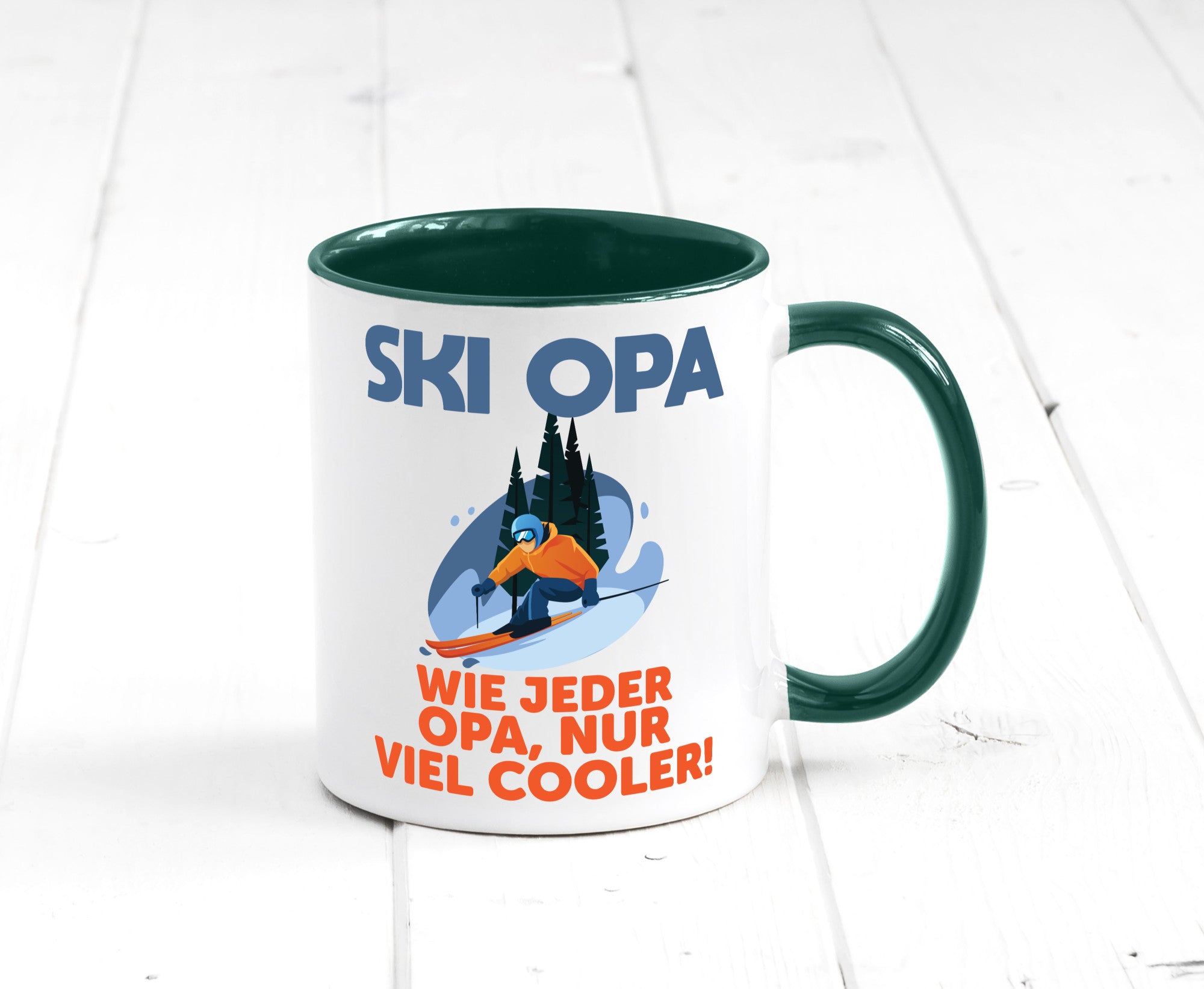 Ski Opa, normal, nur cooler | Skifahrer Bäume Schnee Geschenkidee Familie Humor