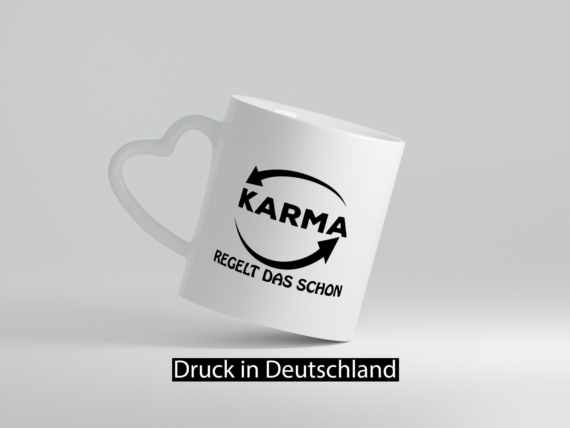 Karma regelt das lustig Humor Geschenkidee Geschenk Tasse