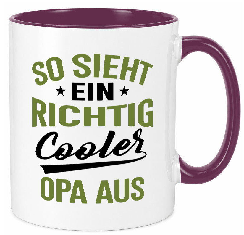 So sieht ein richtig Cooler Opa aus | Großvater Geschenkidee Familie Humor Tasse