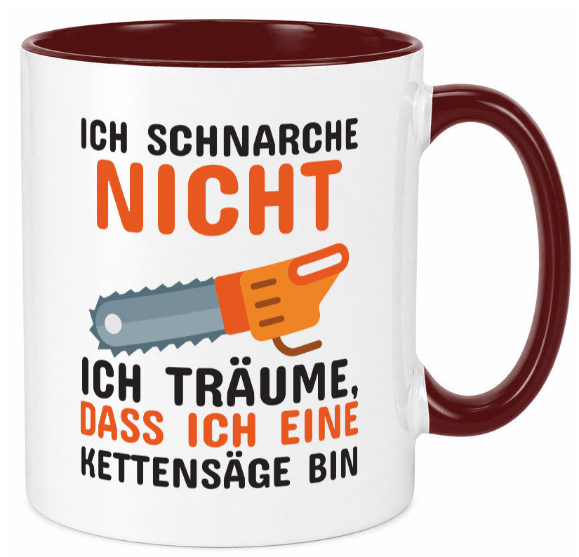Ich schnarche nicht lustiger Spruch Geschenk Humor Geschenkidee Tasse