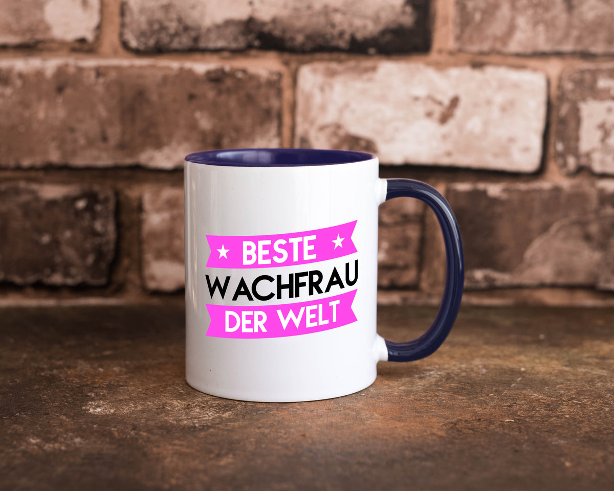 Beste Wachfrau | Wachpersonal Nachtwächter Humor Geschenkidee Tasse