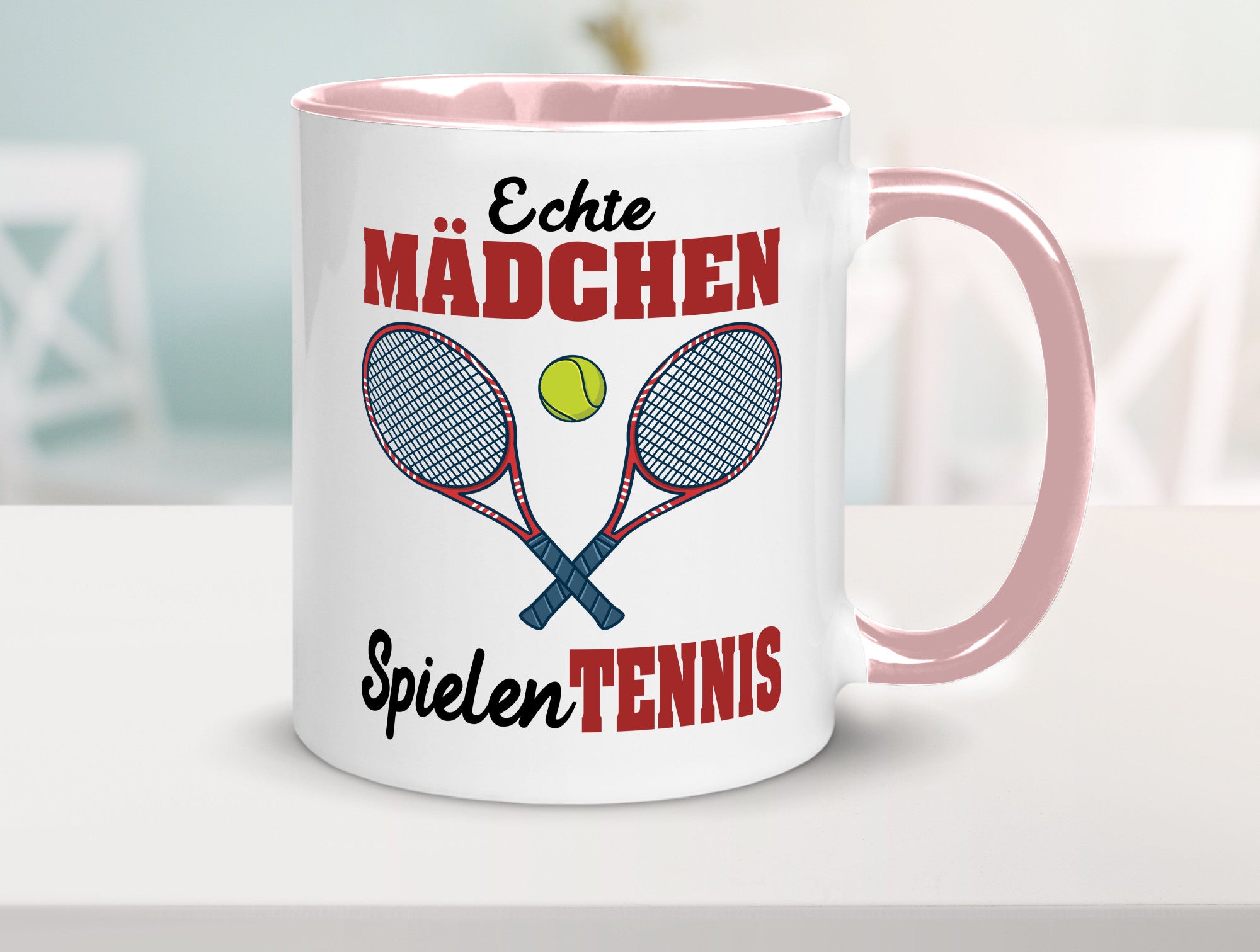 Echte Mädchen Spielen Tennis | Sport Geschenkidee Humor Tasse