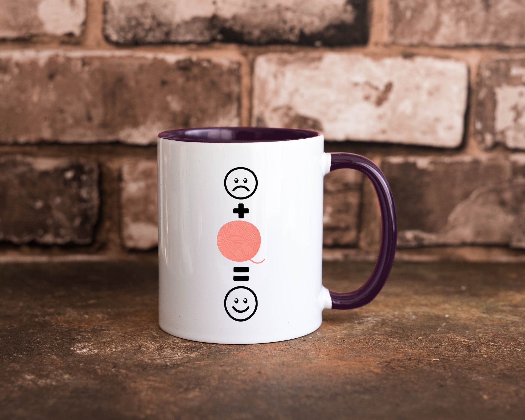 Wolle | Häkeln |Glücklich Geschenk Humor Geschenkidee lustiger Spruch Tasse