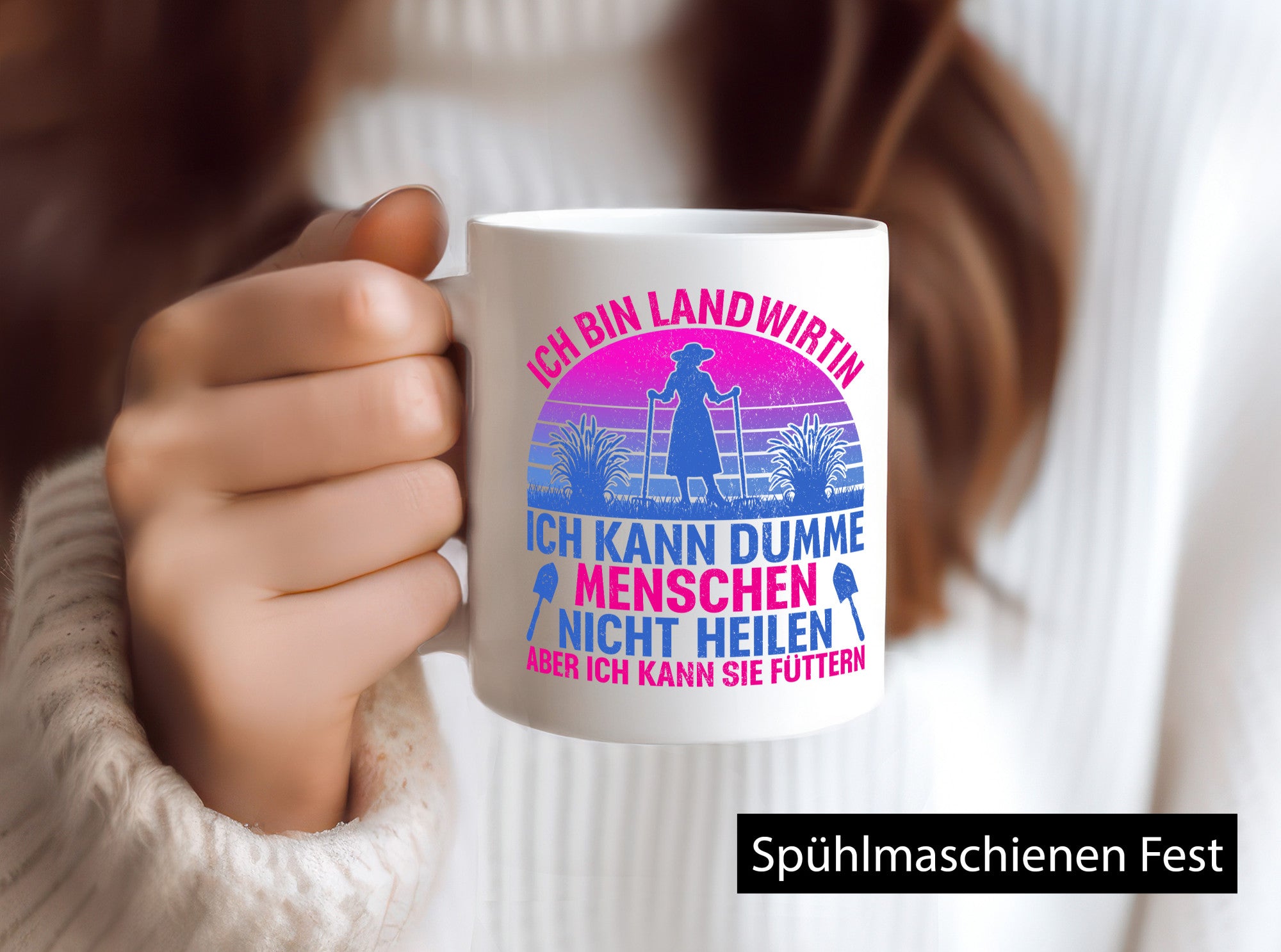 Ich bin Landwirtin | Landwirt Bauer lustig Humor Geschenkidee Geschenk Tasse