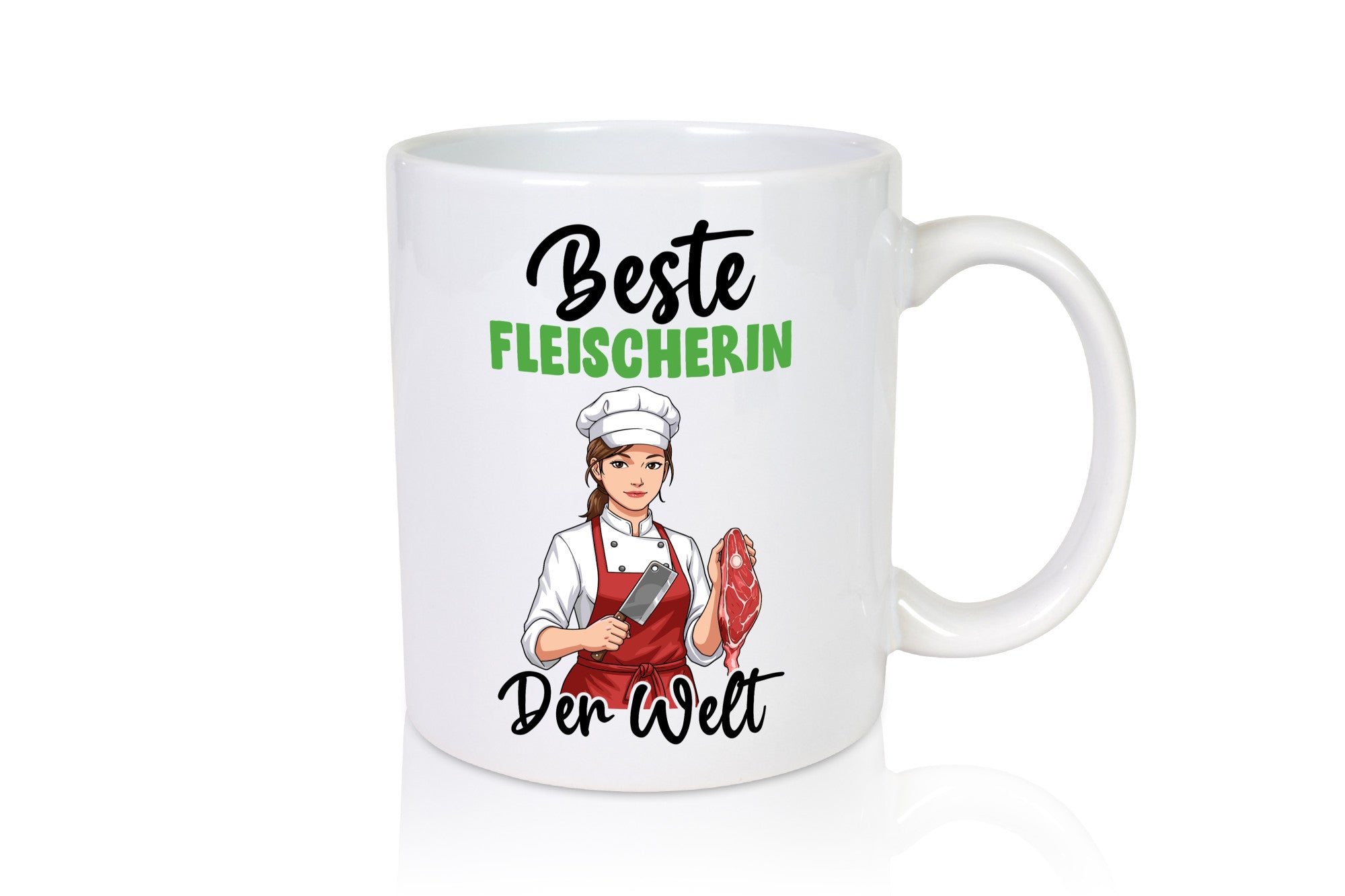 Beste Fleischerin | Schlachterei v2 Geschenkidee Humor Tasse