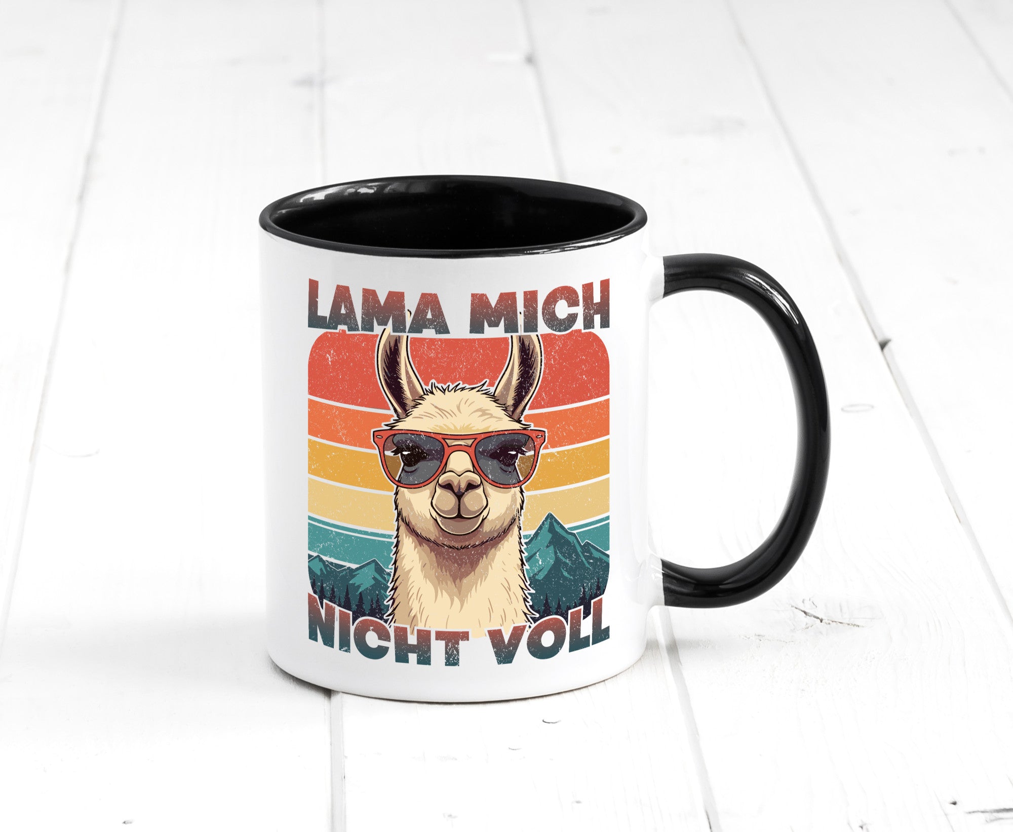 Lama mich nicht voll | Alpaka Kamel Retro lustig Humor Geschenkidee Geschenk