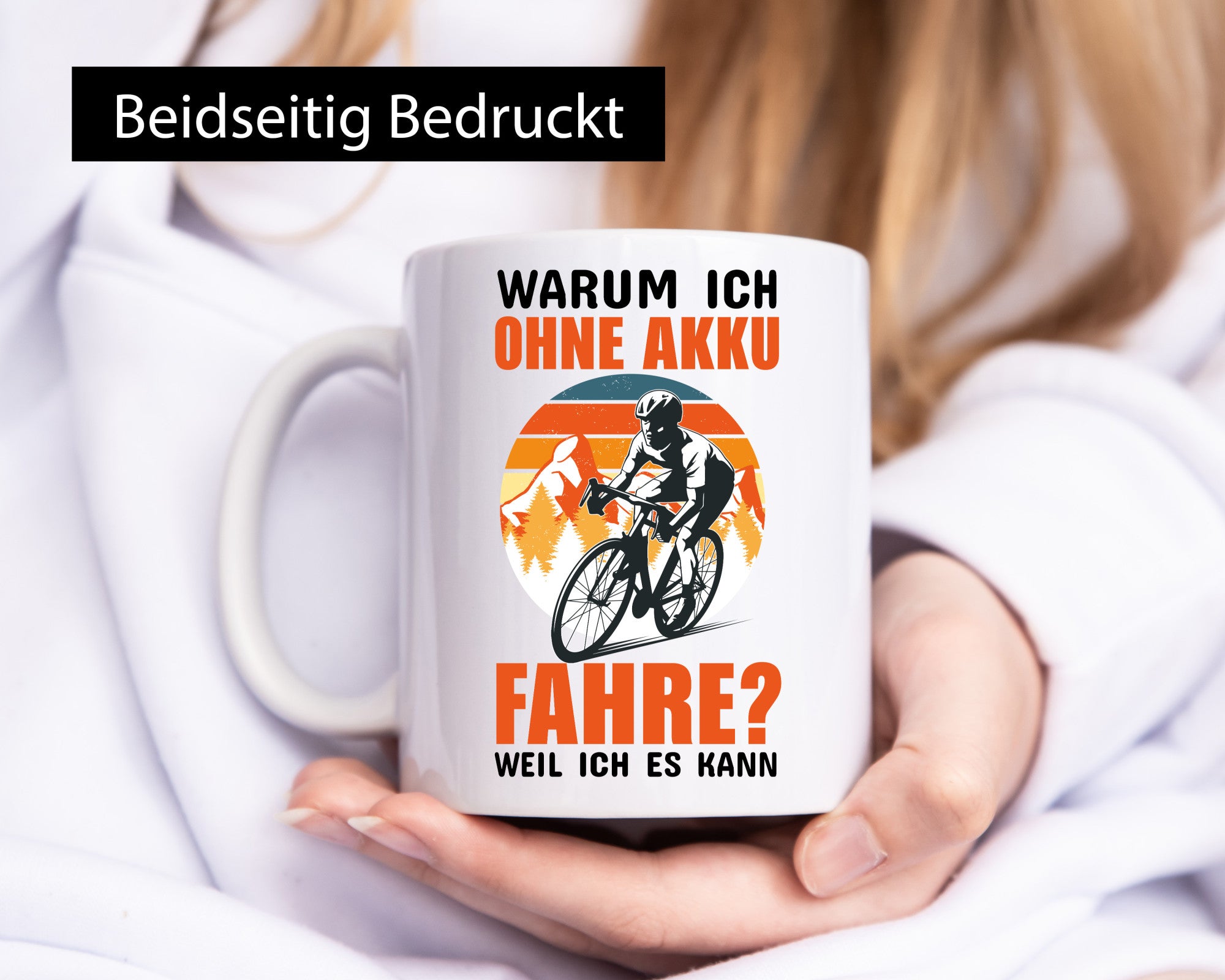 Ich fahre ohne Akku lustiger Spruch Geschenk Humor Geschenkidee Tasse