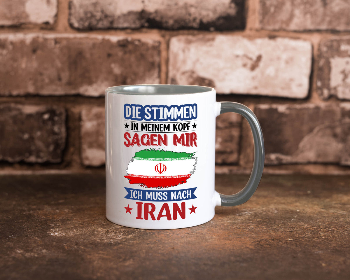 Iran | Urlaub Stimmen in meinem Kopf Traumland Humor Geschenkidee Tasse