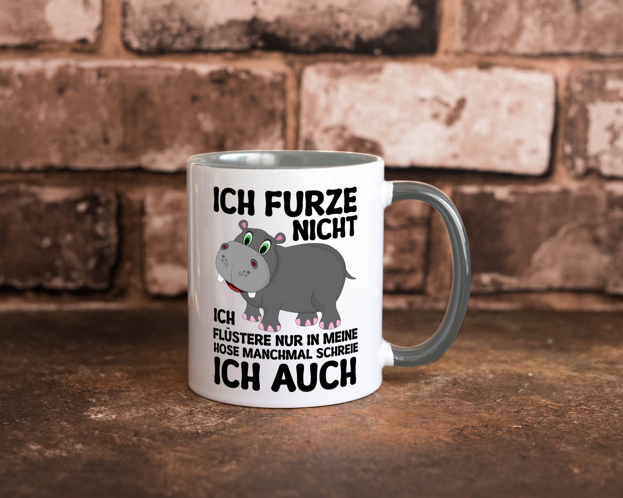 Ich furze nicht | furznilpferd v2 Humor Geschenkidee Tasse