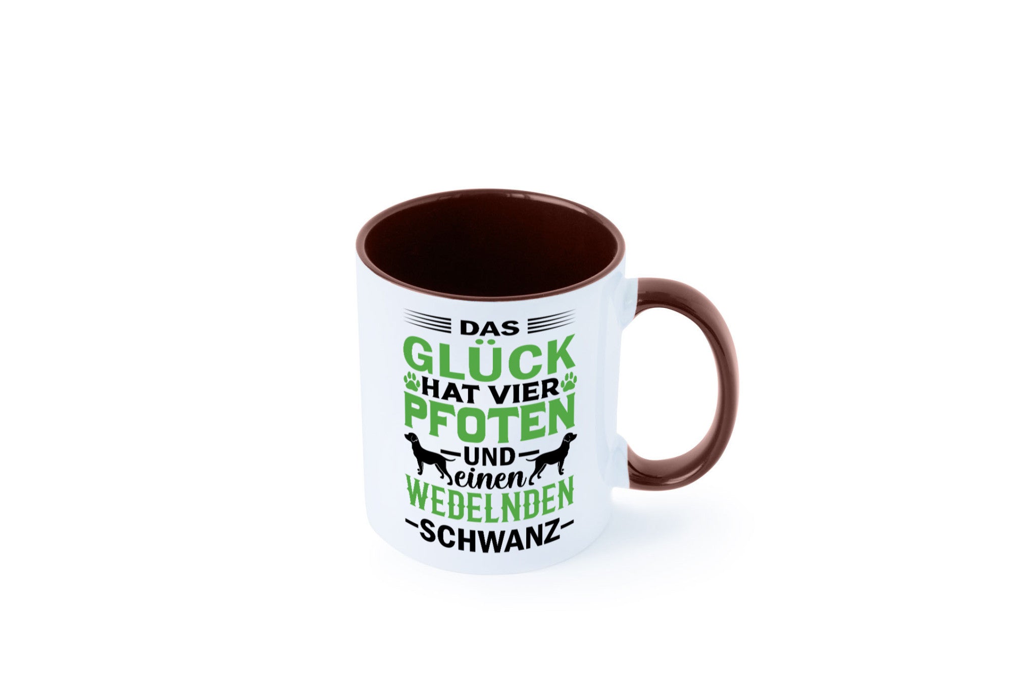 Das Glück hat 4 Pfoten | Hundeliebhaber Ich liebe Hunde Geschenk Tierliebhaber