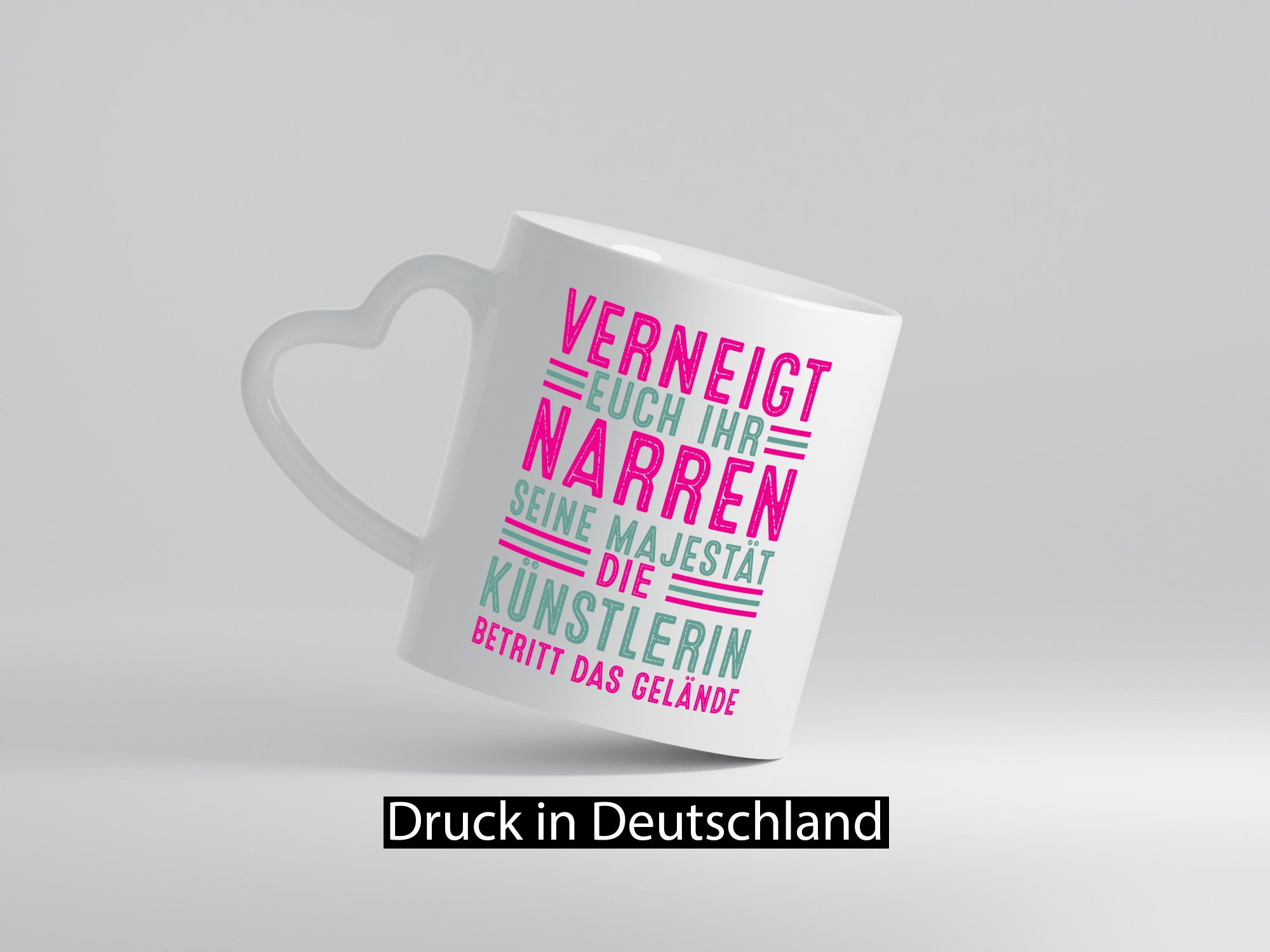 Verneigt euch: Künstlerin | Kunst lustiger Spruch Geschenk Humor Geschenkidee