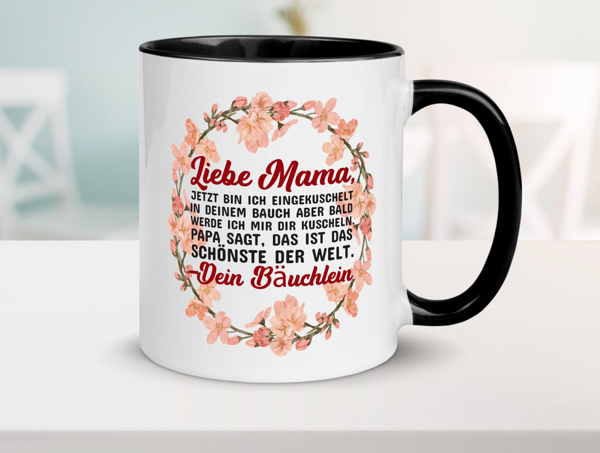 Liebe Mama | Schwangerschaft Tasse Baby süß Humor Familie Geschenkidee