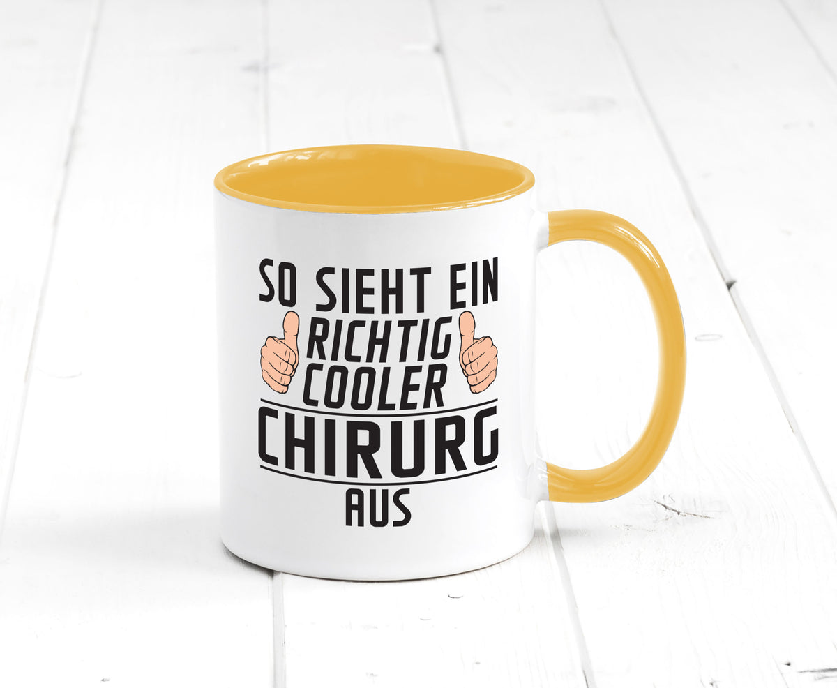 Richtig Cooler Chirurg | Medizin Chirurgie Krankenhaus lustiger Spruch Geschenk Tasse