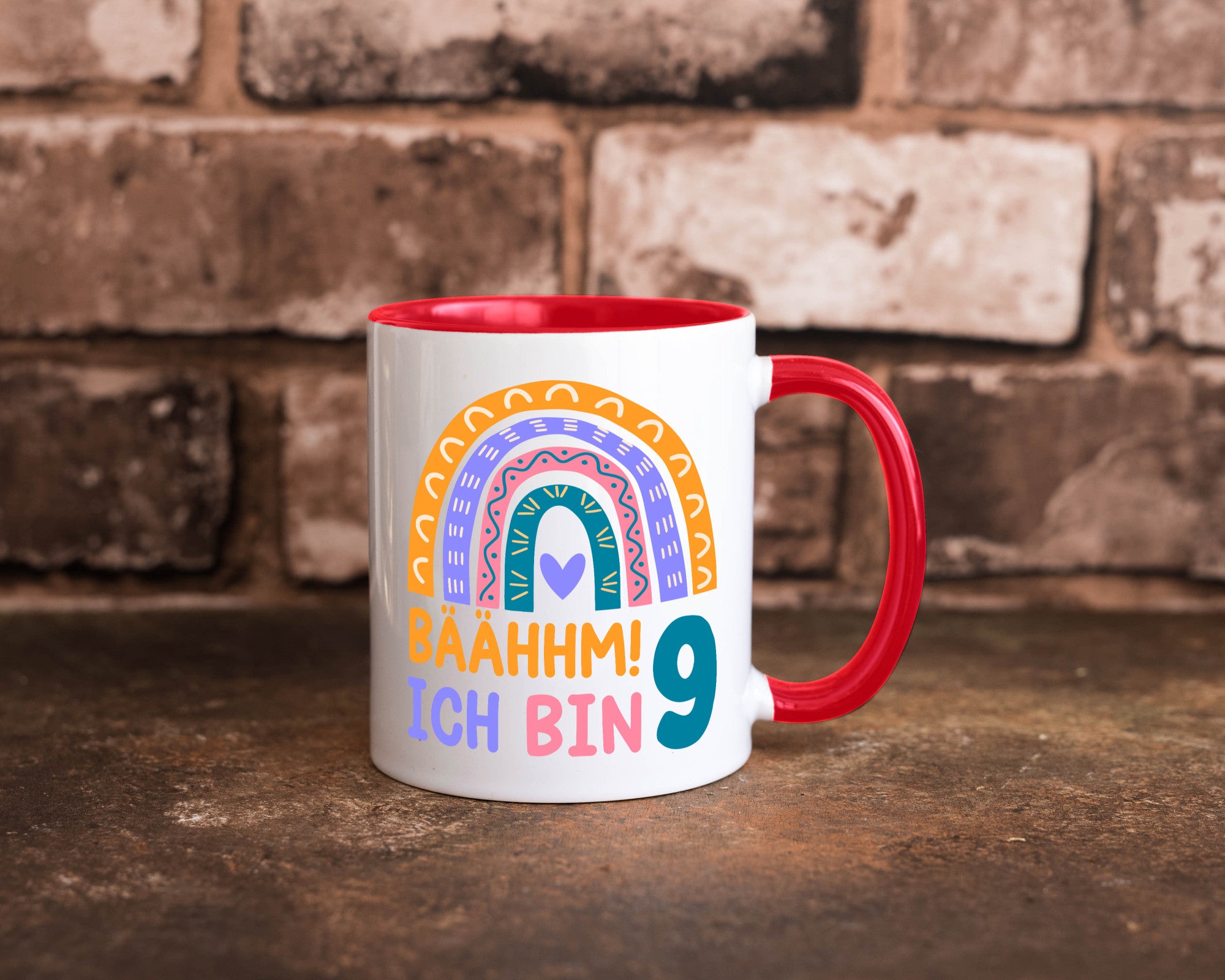 9. Geburtstag | 9 Jahre Regenbogen Bääm Mädchen Geschenk Geschenkidee lustiger