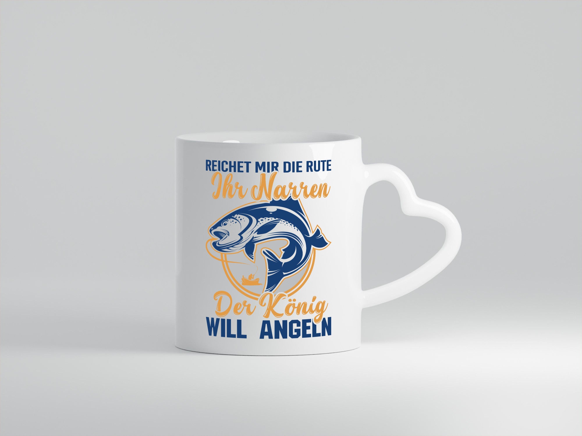 Reicht mir die Rute ihr Narren | König will Angeln Fische Humor Geschenkidee