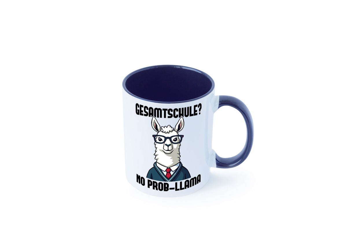 Gesammtschule | no prob-llama Einschuldung Humor Geschenkidee Tasse