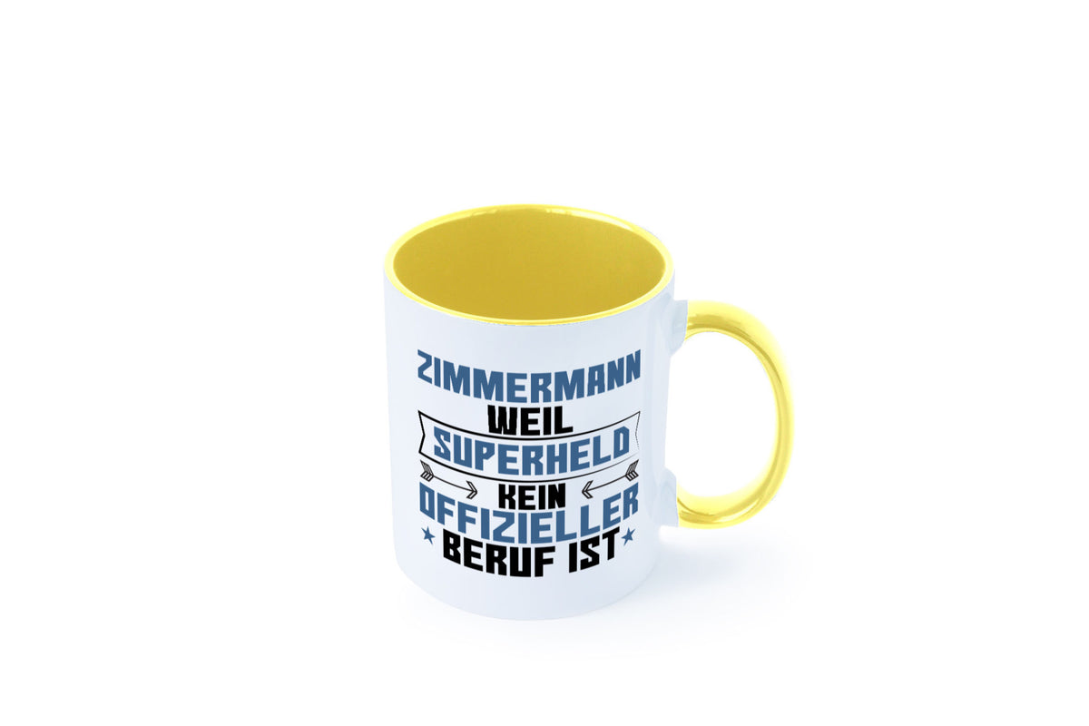 Superheld Zimmermann | Handwerker Holzbau Geschenk Humor Geschenkidee lustiger Tasse