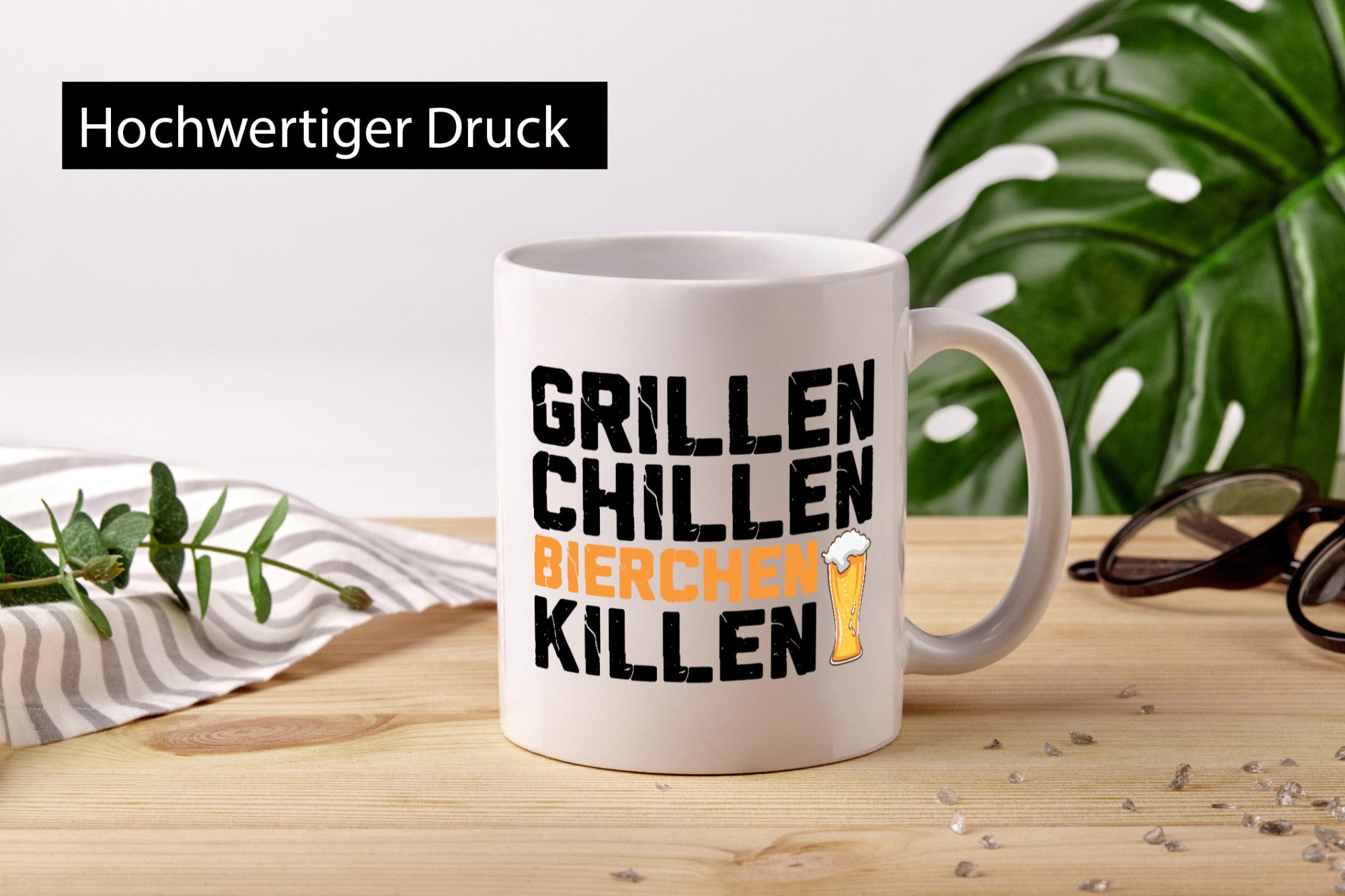 Grillen Chillen Bierchen Killen | Grillmeister Party Geschenk Humor