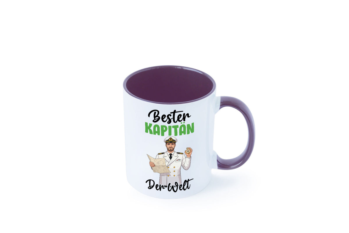 Bester Kapitän | Schiffskapitän Schiff v2 Geschenk Humor Geschenkidee lustiger Tasse