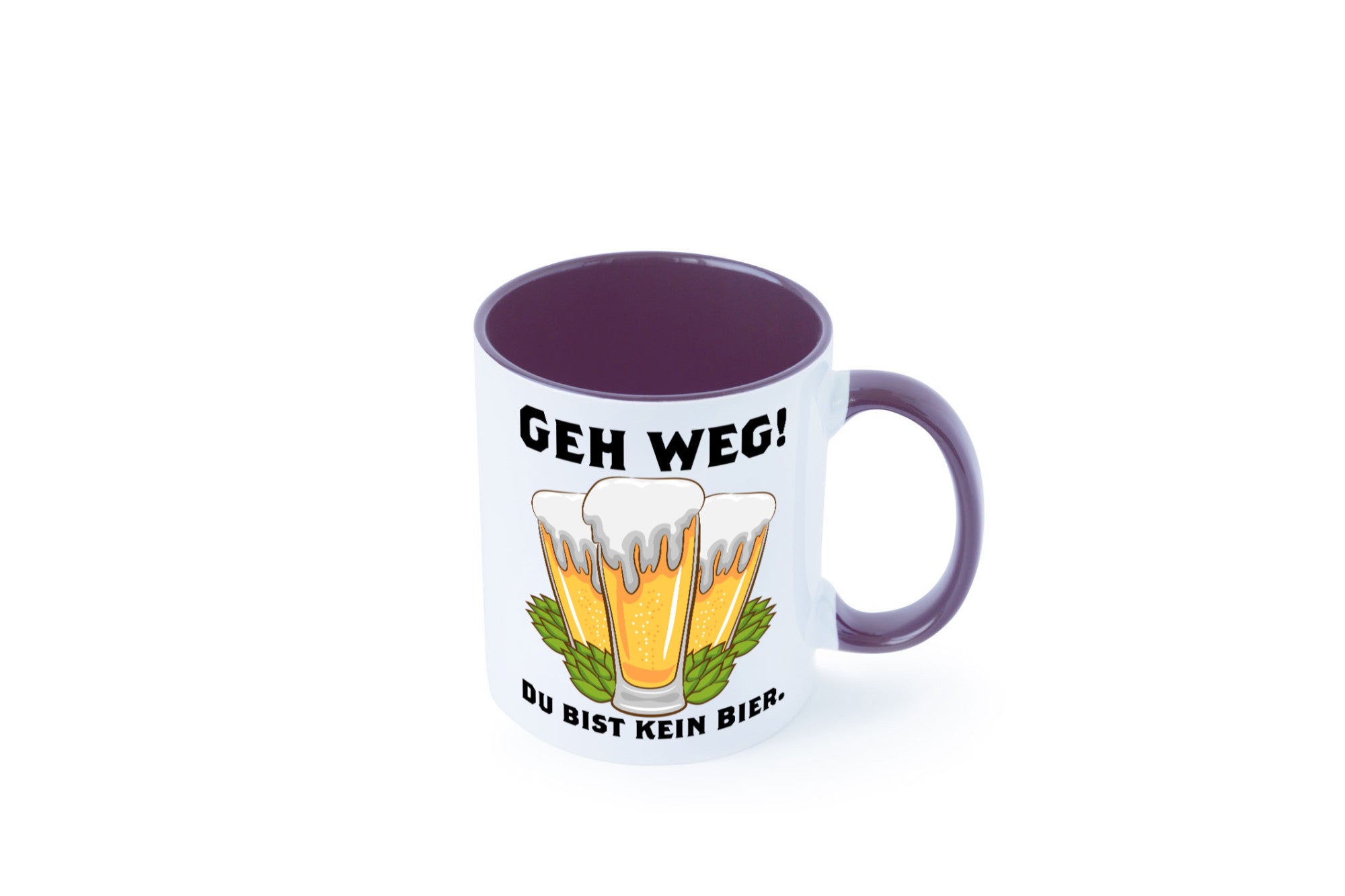 Geh weg du bist kein Bier | bierliebhaber v2 Humor Geschenkidee Tasse