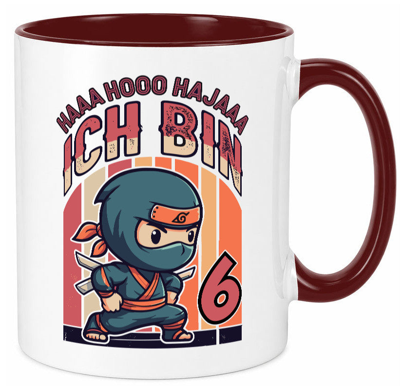 6. Geburtstag | Ninja Junge 6 Jahre Humor Geschenkidee Tasse
