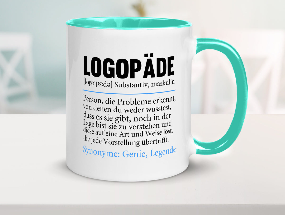 Logopäde | Spruch lustig Sprachtherapie Beruf lustiger Geschenk Arbeit Kollegen Tasse
