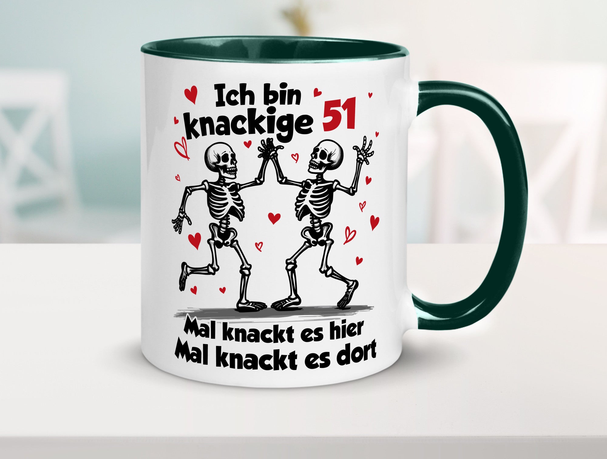 51. Geburtstag | Knackige 51 Ich bin alt v2 Humor Geschenkidee Tasse