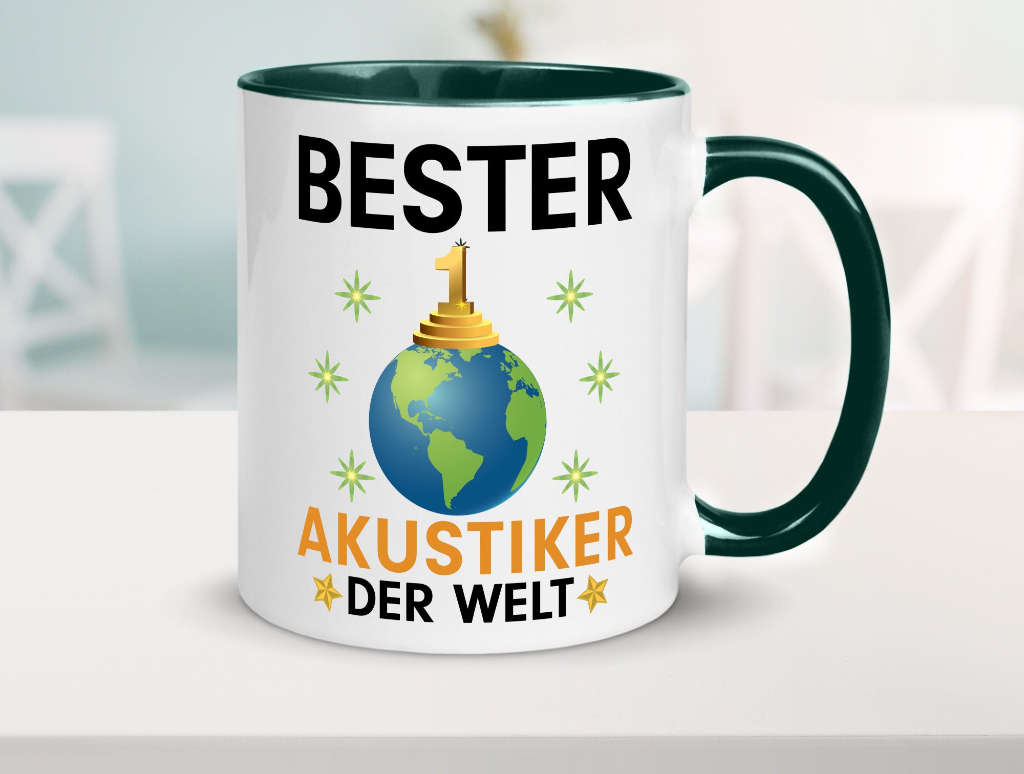 Welt Bester Akustiker | Akustik Hörgeräteakustik Geschenkidee Humor Tasse