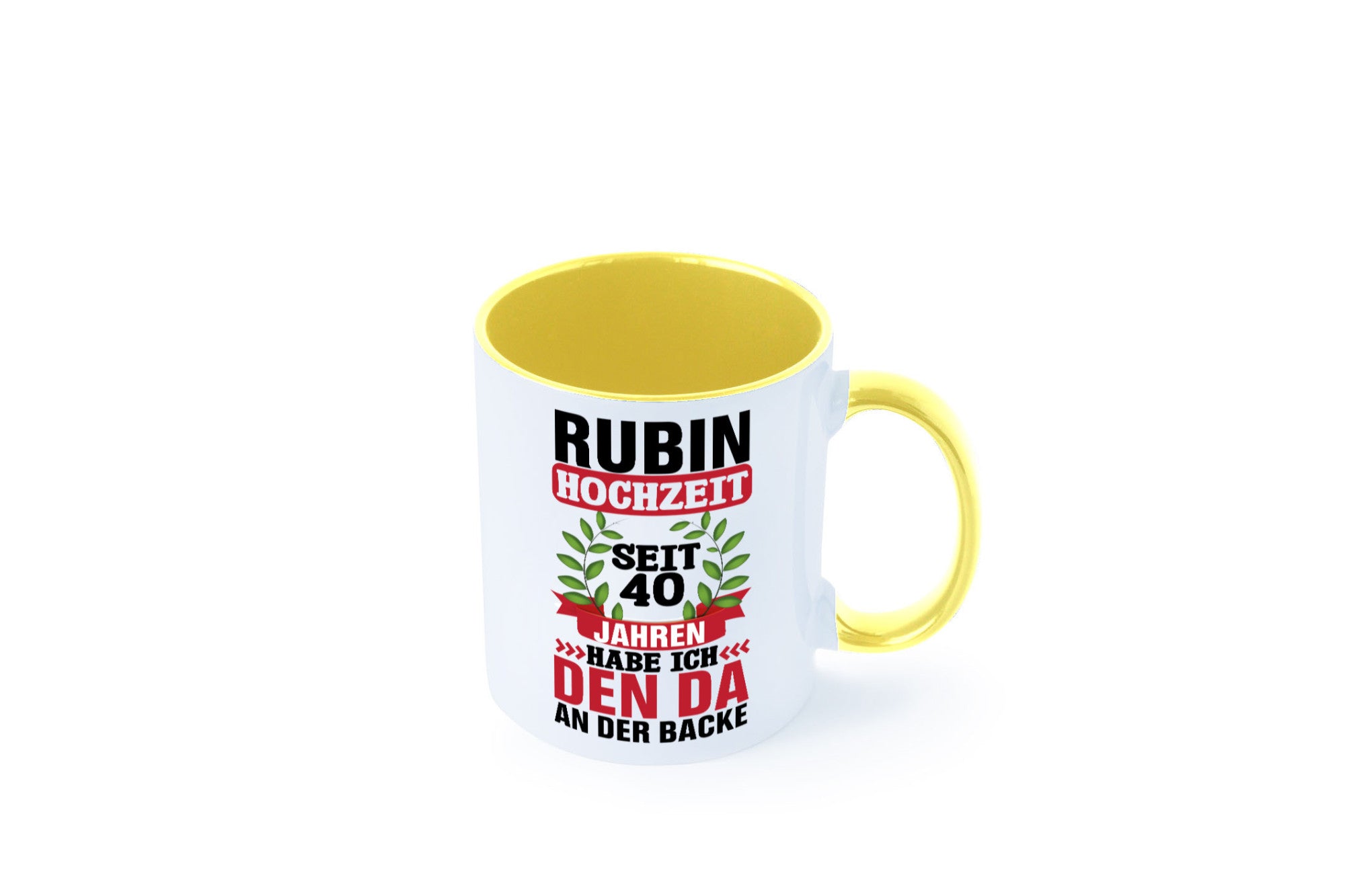 Rubin Hochzeit | 40 Jahre Verheiratet Humor Geschenkidee Tasse