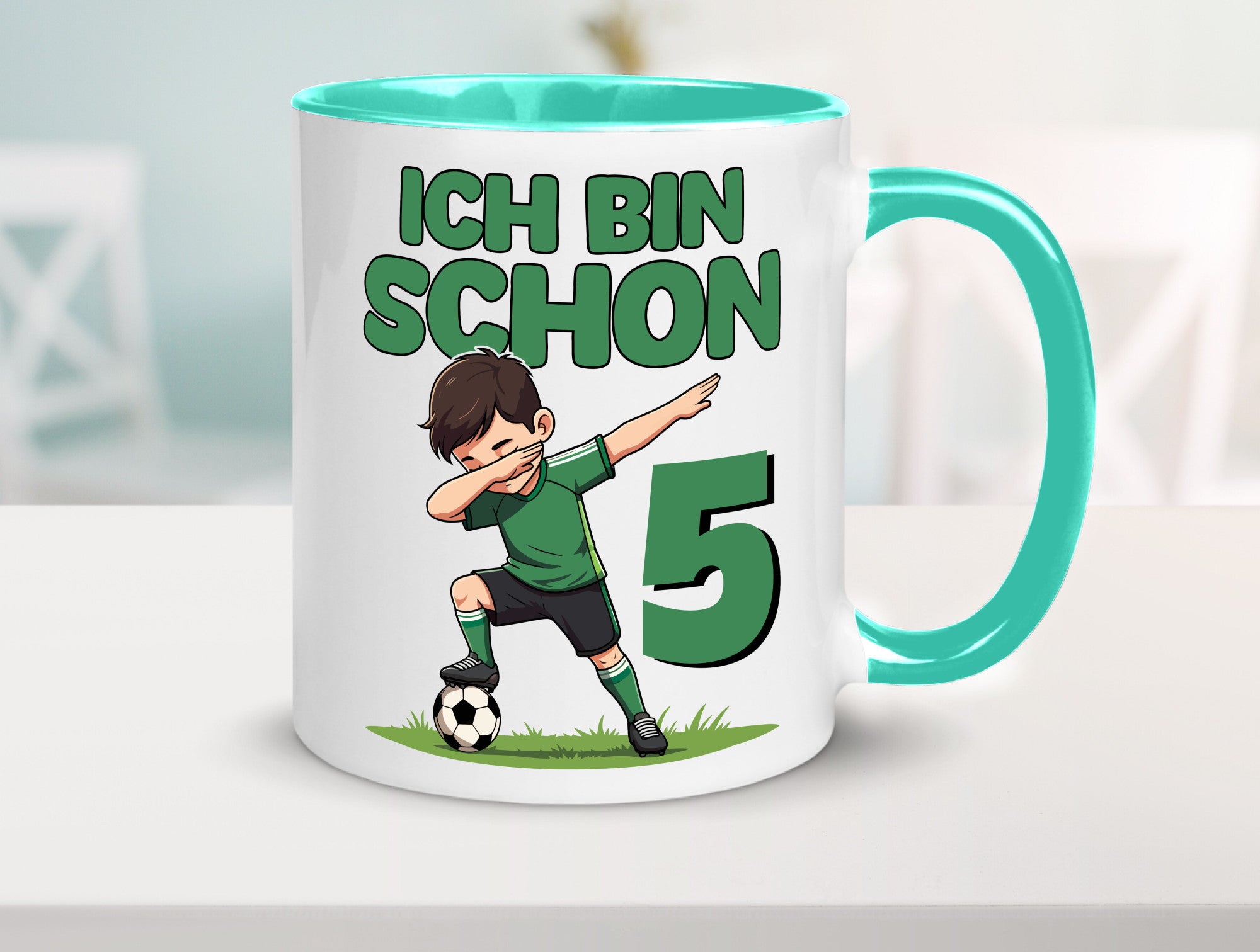 5. Geburtstag | 5 Jahre Fußballer lustiger Spruch Geschenk Geschenkidee Tasse