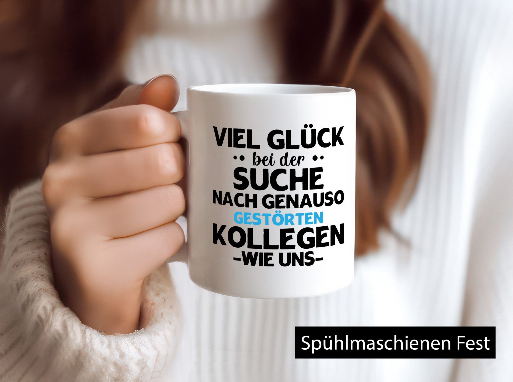 Viel Glück bei der Suche | Arbeitskollegen Arbeit Geschenk Kollegen Büro