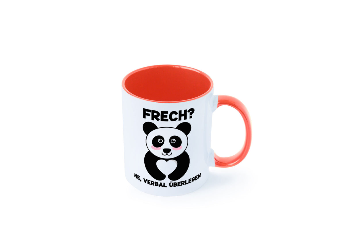 Frech | Verbal überlegen süßer Pandabär kecker Spruch lustiger Geschenk Humor Tasse