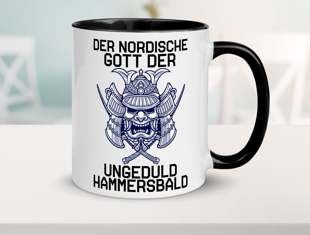 Nordischer Gott der Ungeduld | Mythologie Wikinger lustig Humor Geschenkidee Tasse