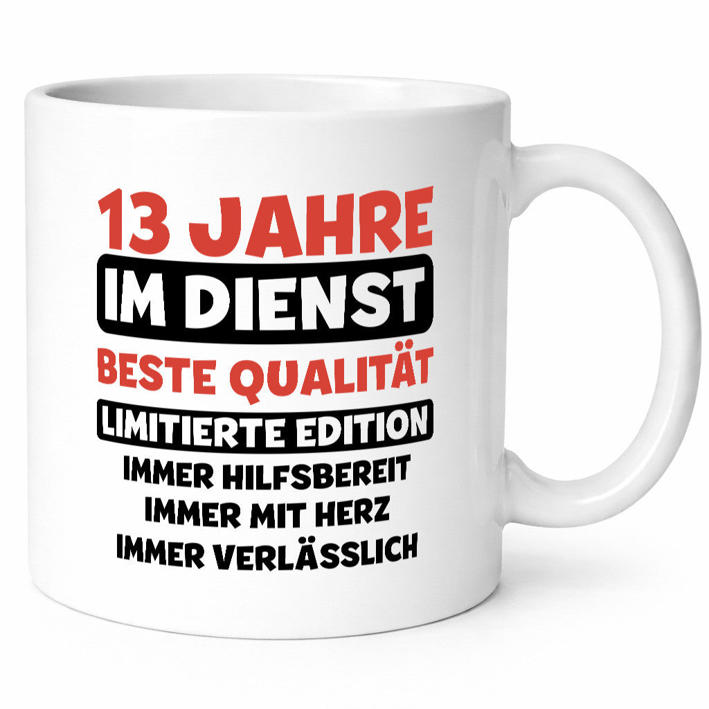 13 Jahre im Dienst | Jubiläum Arbeit v3 Geschenk Kollegen Büro lustiger Spruch