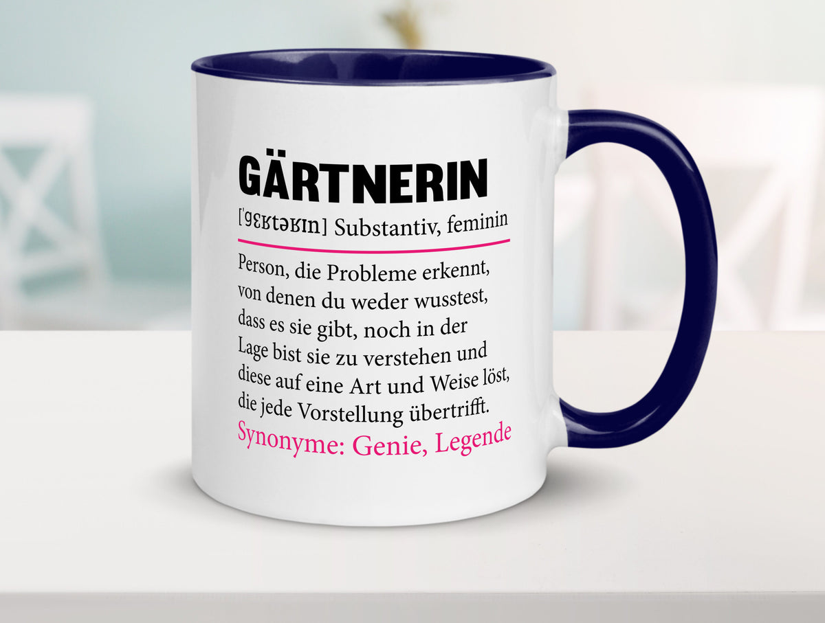 Gärtnerin | lustig Gartenbau Beruf Spruch Geschenk Arbeit Kollegen Büro Tasse