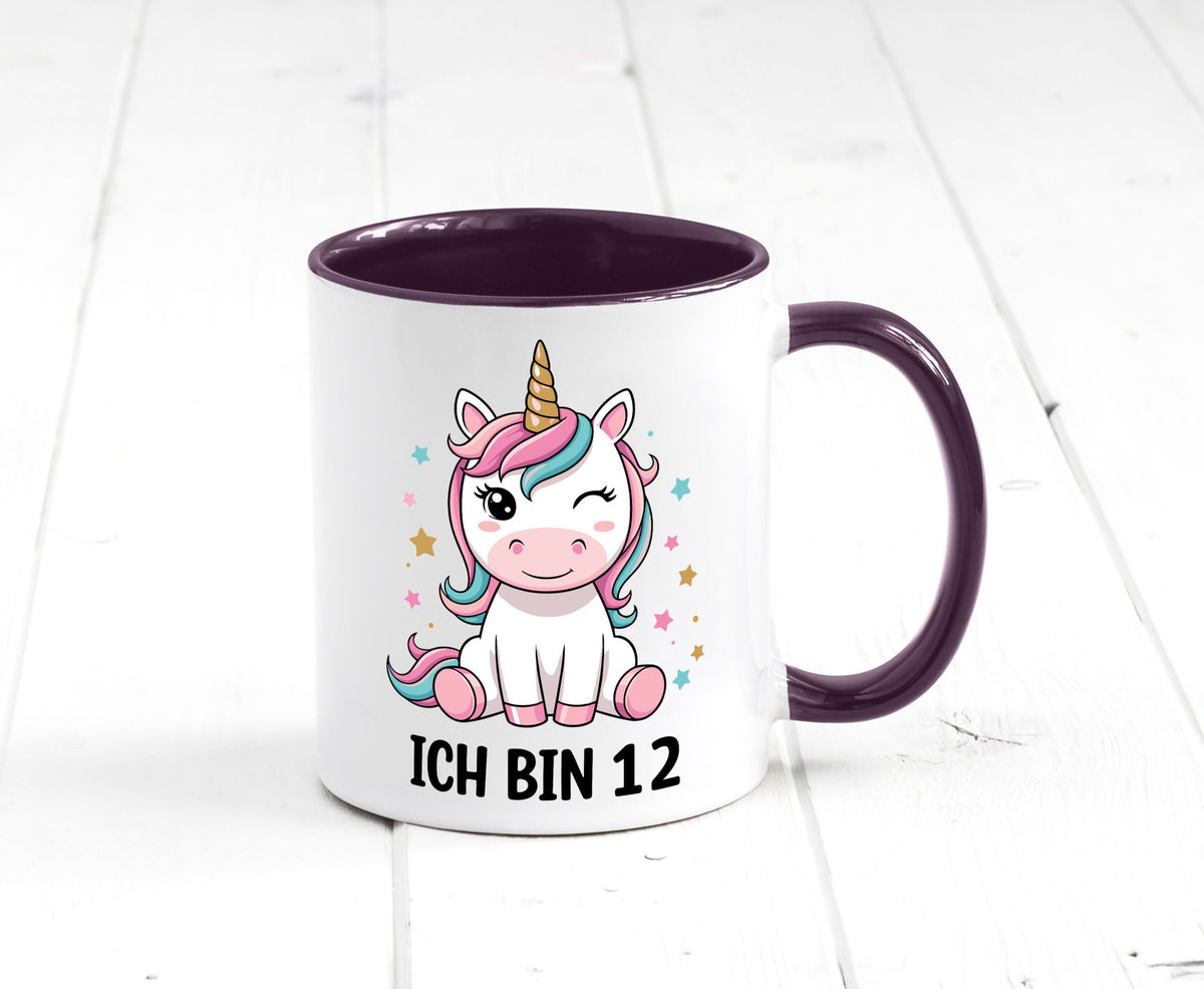 12. Geburtstag | 12 Jahre Einhorn Mädchen lustig Geschenkidee Geschenk Tasse