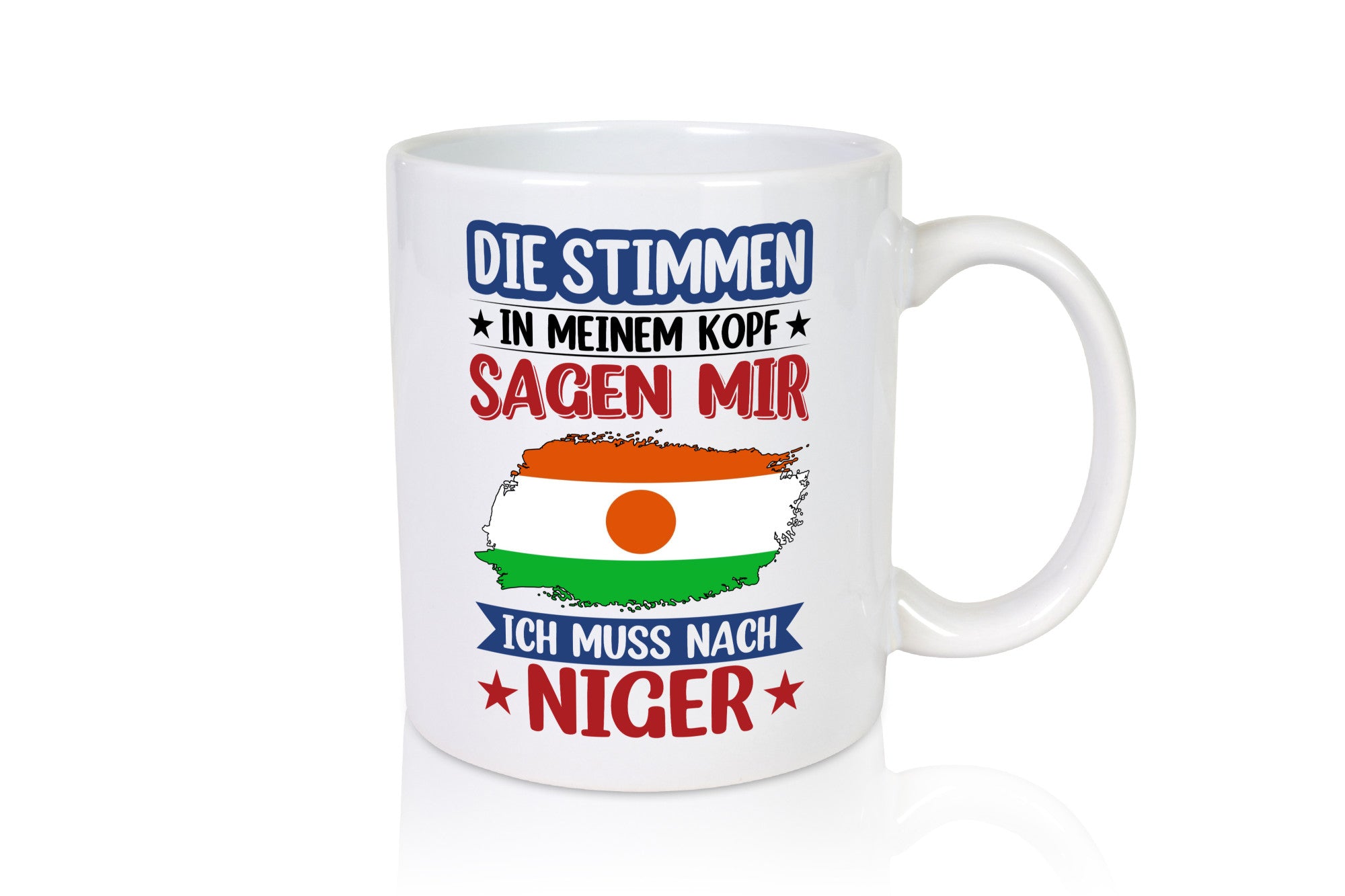 Niger | Urlaub Stimmen in meinem Kopf Traumland Humor Geschenkidee Tasse