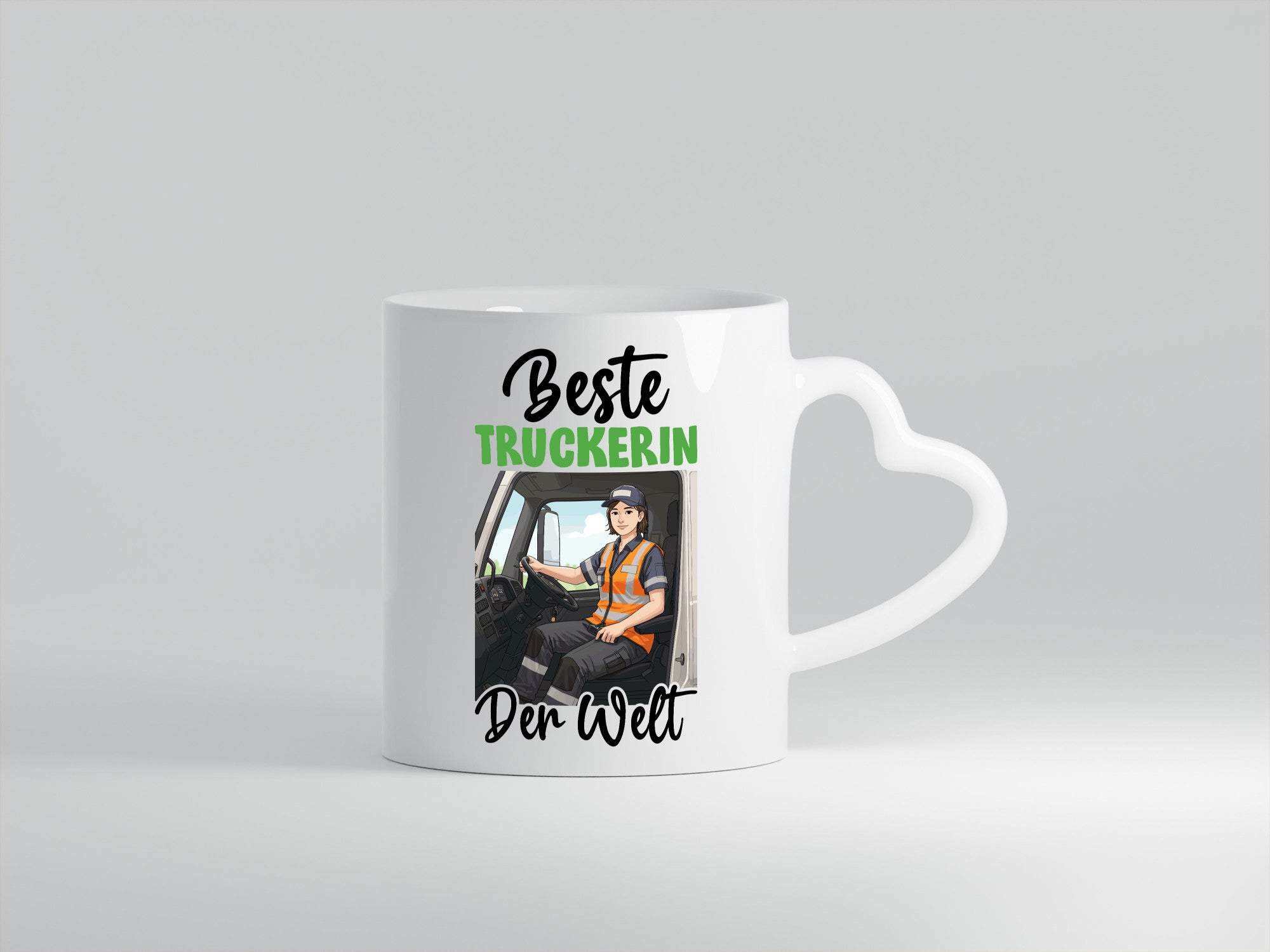 Beste Truckerin | LKW Fahrerin v2 Humor Geschenkidee Tasse