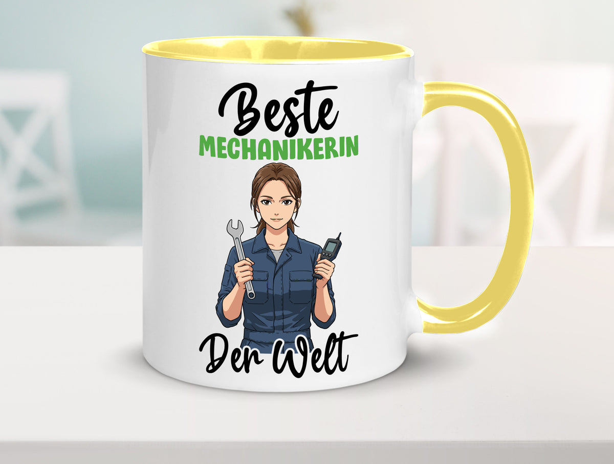 Beste Mechanikerin | KFZ v2 Humor Geschenkidee Tasse