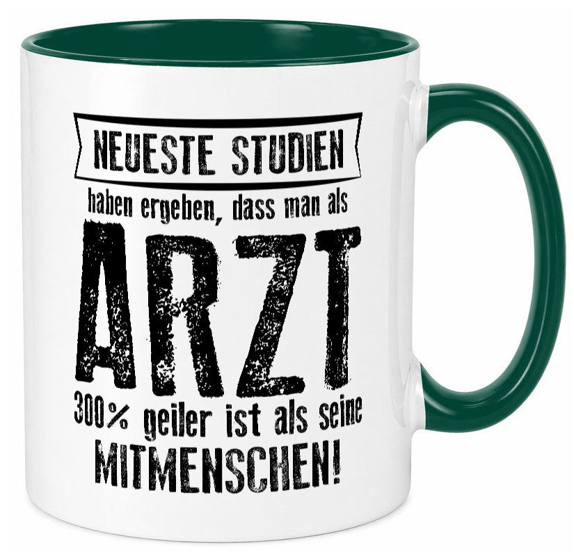 Neuste Studien: Arzt | Medizin Doktor Facharzt Geschenkidee Humor Tasse