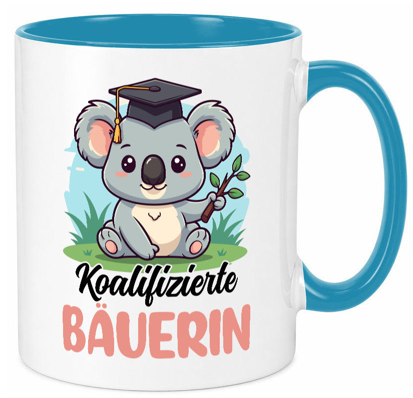Koalifizierte Bäuerin | Bauernhof Landwirtschaft lustiger Spruch Geschenk Humor Tasse