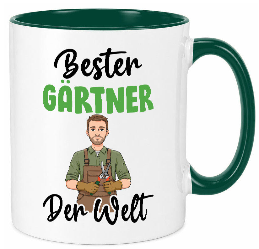 Bester Gärtner | Gartenbau v2 Geschenk Humor Geschenkidee lustiger Spruch Tasse