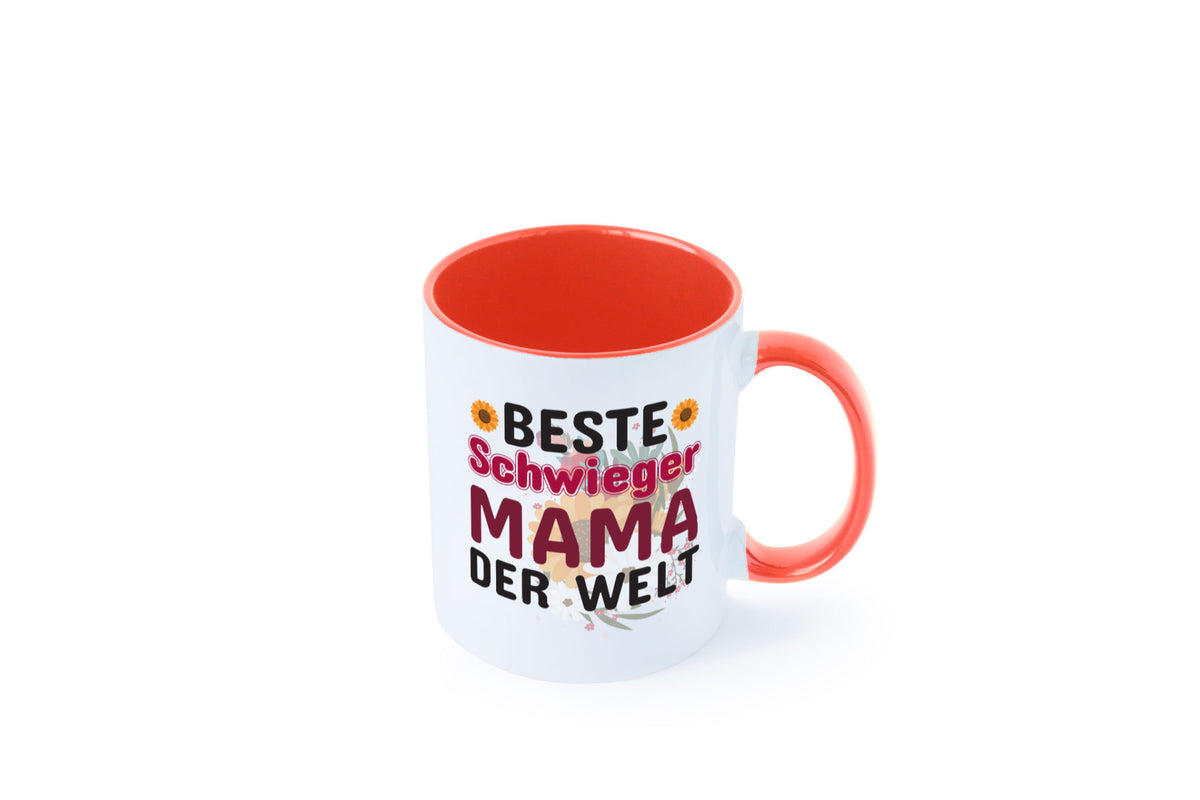 Beste Schwiegermama | Schwiegermutter Tasse Blumen Humor Familie Geschenkidee