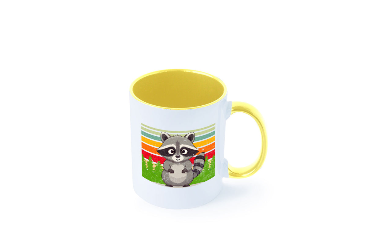 Waschbär | Vintage v2 lustiger Spruch Geschenk Humor Geschenkidee Tasse